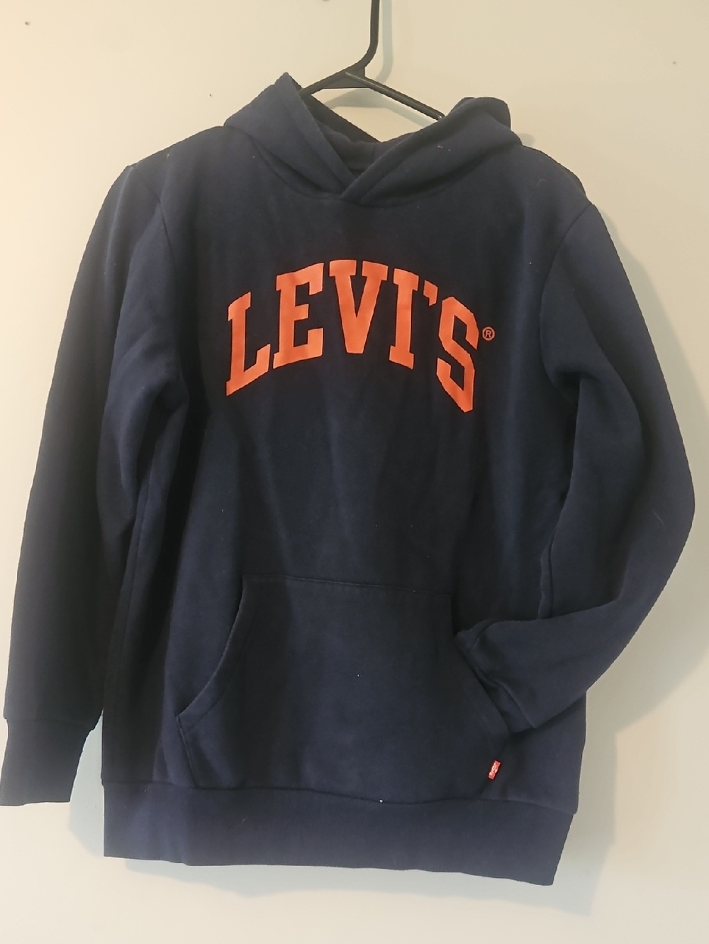 Levi's Navy Pullover with Red Logo Tag